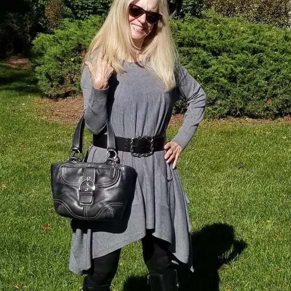 Coach Black Leather Medium Satchel with Top Zipper & Dust Bag, $65 - Picture 8 of 11